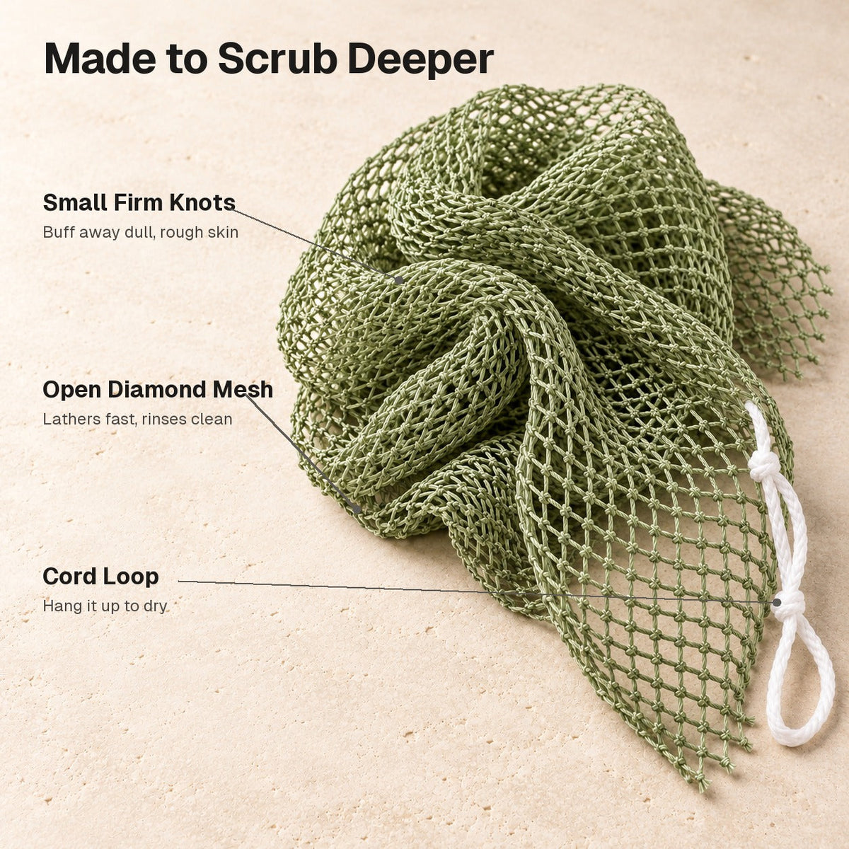 African Exfoliating Net Sponge